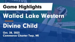Walled Lake Western  vs Divine Child Game Highlights - Oct. 28, 2023