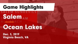 Salem  vs Ocean Lakes  Game Highlights - Dec. 3, 2019