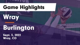 Wray  vs Burlington  Game Highlights - Sept. 3, 2022