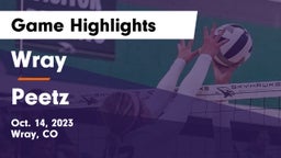 Wray  vs Peetz  Game Highlights - Oct. 14, 2023