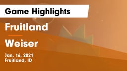 Fruitland  vs Weiser  Game Highlights - Jan. 16, 2021