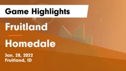 Fruitland  vs Homedale  Game Highlights - Jan. 28, 2022