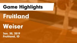 Fruitland  vs Weiser  Game Highlights - Jan. 30, 2019