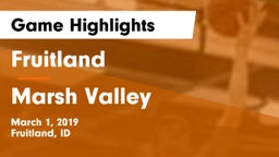 Fruitland  vs Marsh Valley Game Highlights - March 1, 2019