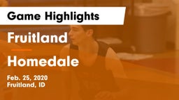 Fruitland  vs Homedale  Game Highlights - Feb. 25, 2020
