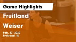 Fruitland  vs Weiser  Game Highlights - Feb. 27, 2020