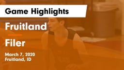 Fruitland  vs Filer  Game Highlights - March 7, 2020