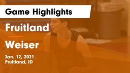 Fruitland  vs Weiser  Game Highlights - Jan. 12, 2021