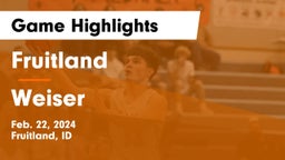 Fruitland  vs Weiser  Game Highlights - Feb. 22, 2024