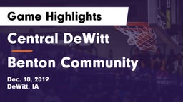 Central DeWitt vs Benton Community Game Highlights - Dec. 10, 2019
