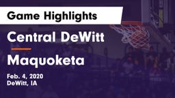 Central DeWitt vs Maquoketa  Game Highlights - Feb. 4, 2020