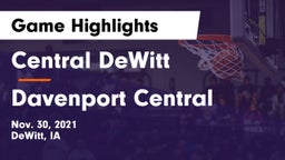 Central DeWitt vs Davenport Central  Game Highlights - Nov. 30, 2021