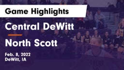 Central DeWitt vs North Scott  Game Highlights - Feb. 8, 2022