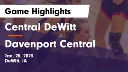 Central DeWitt  vs Davenport Central  Game Highlights - Jan. 20, 2023