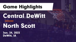 Central DeWitt  vs North Scott  Game Highlights - Jan. 24, 2023