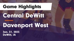 Central DeWitt  vs Davenport West  Game Highlights - Jan. 31, 2023