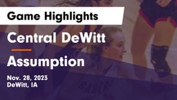 Central DeWitt  vs Assumption  Game Highlights - Nov. 28, 2023