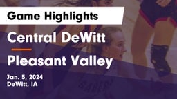 Central DeWitt  vs Pleasant Valley  Game Highlights - Jan. 5, 2024