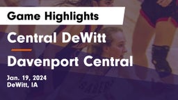 Central DeWitt  vs Davenport Central  Game Highlights - Jan. 19, 2024