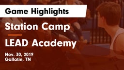 Station Camp vs LEAD Academy  Game Highlights - Nov. 30, 2019