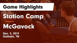 Station Camp vs McGavock  Game Highlights - Dec. 3, 2019