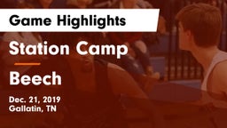 Station Camp vs Beech  Game Highlights - Dec. 21, 2019