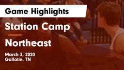 Station Camp vs Northeast  Game Highlights - March 3, 2020