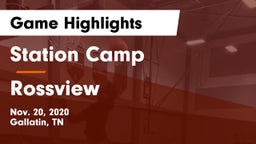 Station Camp vs Rossview  Game Highlights - Nov. 20, 2020