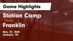 Station Camp vs Franklin  Game Highlights - Nov. 27, 2020