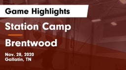 Station Camp vs Brentwood  Game Highlights - Nov. 28, 2020