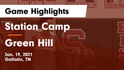 Station Camp vs Green Hill  Game Highlights - Jan. 19, 2021