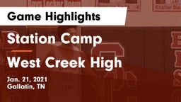 Station Camp vs West Creek High Game Highlights - Jan. 21, 2021