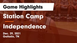 Station Camp  vs Independence  Game Highlights - Dec. 29, 2021