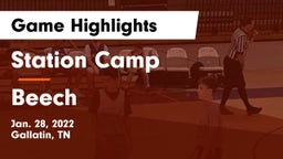 Station Camp  vs Beech  Game Highlights - Jan. 28, 2022