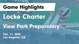 Locke Charter  vs View Park Preparatory  Game Highlights - Oct. 11, 2023