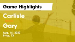 Carlisle  vs Gary  Game Highlights - Aug. 16, 2022