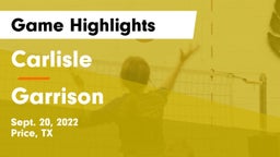 Carlisle  vs Garrison  Game Highlights - Sept. 20, 2022