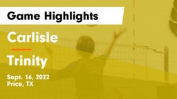 Carlisle  vs Trinity  Game Highlights - Sept. 16, 2022