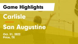 Carlisle  vs San Augustine  Game Highlights - Oct. 31, 2022