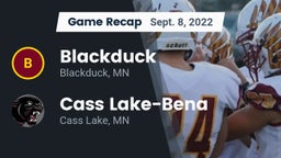 Recap: Blackduck  vs. Cass Lake-Bena  2022
