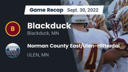 Recap: Blackduck  vs. Norman County East/Ulen-Hitterdal 2022