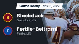 Recap: Blackduck  vs. Fertile-Beltrami  2022