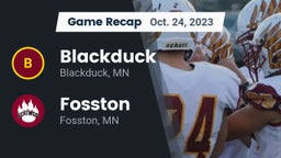 Recap: Blackduck  vs. Fosston  2023