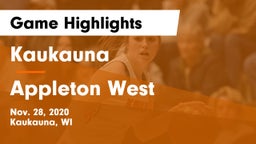 Kaukauna  vs Appleton West  Game Highlights - Nov. 28, 2020