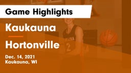 Kaukauna  vs Hortonville  Game Highlights - Dec. 14, 2021