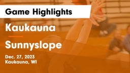 Kaukauna  vs Sunnyslope  Game Highlights - Dec. 27, 2023