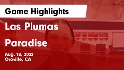 Las Plumas  vs Paradise  Game Highlights - Aug. 18, 2022