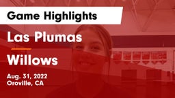 Las Plumas  vs Willows Game Highlights - Aug. 31, 2022