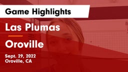 Las Plumas  vs Oroville Game Highlights - Sept. 29, 2022