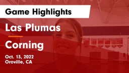 Las Plumas  vs Corning Game Highlights - Oct. 13, 2022